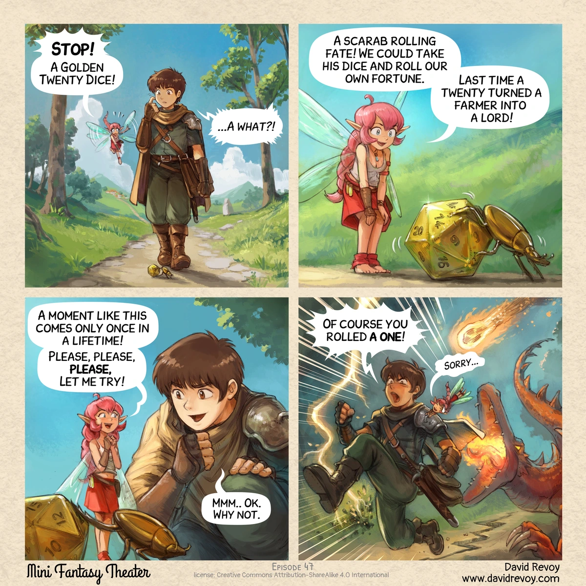 The Golden Twenty Dice  [David Revoy]